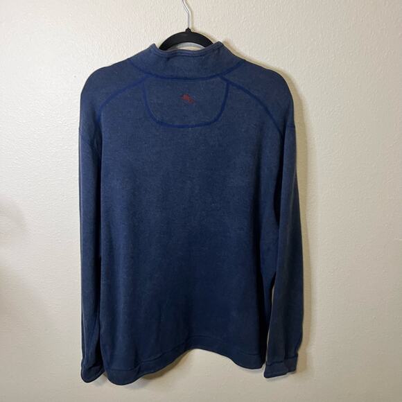 Tommy Bahama Navy Blue 1/4 Zip Pullover Sweatshirt Size XL - Picture 4 of 5